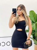 VESTIDO CURTO FEMININO TOMARA QUE CAIA COM BOJO