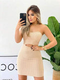 VESTIDO CURTO FEMININO TOMARA QUE CAIA COM BOJO