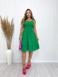 VESTIDO CURTO DE VISCOLINHO GLORIA W&Y